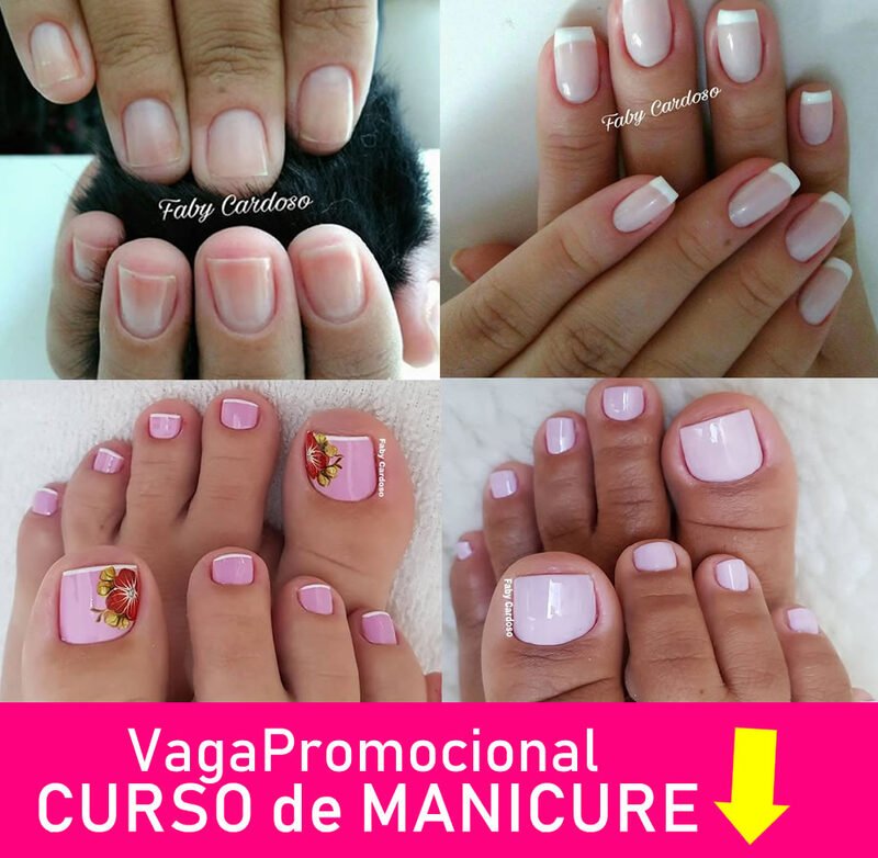 Francesinha e pés decorados feitos com a técnica do curso